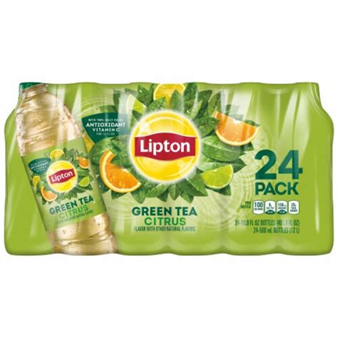 Lipton Citrus Green Tea, 24 bottles / 16.9 fl oz - Fry’s Food Stores