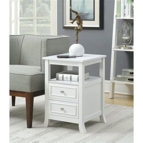 Gray End Tables with Storage