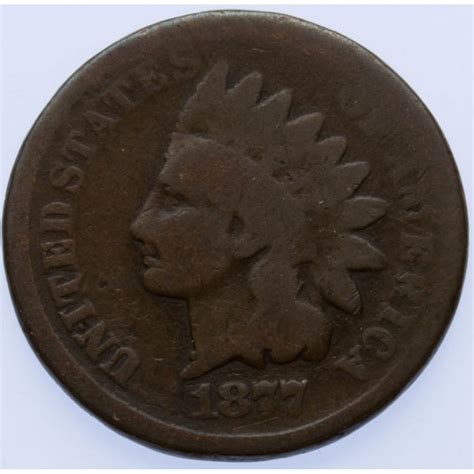 1877 Indian Head Cent Leonard Auction