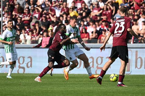 Sassuolo Salernitana apre la 12ª giornata di Serie A le probabili