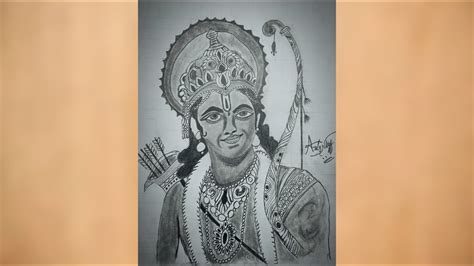 How To Draw Lord Sree Rama Drawing Sree Rama Drawing Step By Step