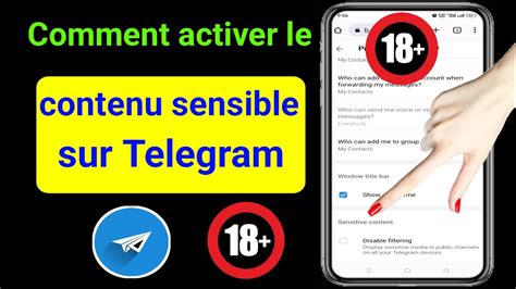 Comment Activer Le Contenu Sensible Sur Telegram IOS 2023 Activer Le