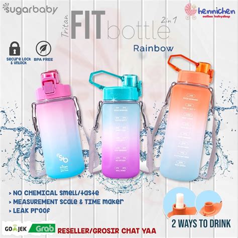 Jual Sugarbaby Sugar Baby Tritan Fit Bottle In Rainbow Botol Minum