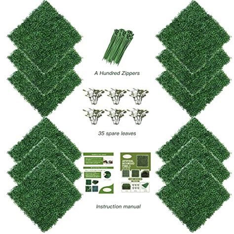 Grass Wall Panel Pieces X Artificial Boxwood Hedge Wall