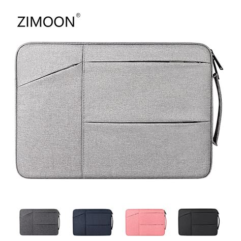 11131415 Inch Notebook Handbag For Macbook Case Side Carry Laptop Sleeve Bag With Pockets For