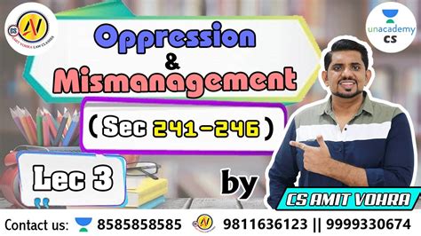 Oppression Mismanagement Lec Cs Amit Vohra Youtube