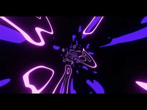 VJ LOOP NEON Pink Purple Tunnel Abstract Background Video Simple Lines