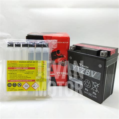 Jual JEVAN MOTOR Yuasa Battery YTZ8V Accu Yuasa YTZ8V Aki YTZ8V