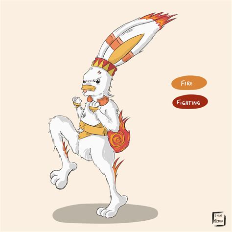 Artstation Scorbunny Evolution Concept