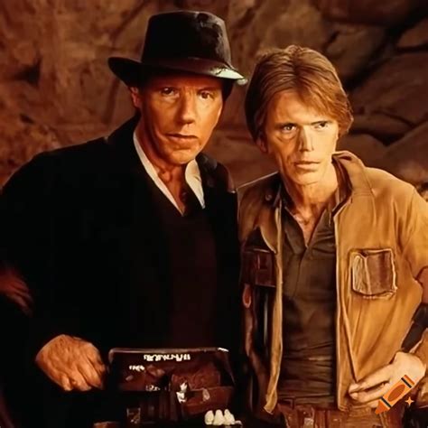 Meeting Of Indiana Jones And Han Solo On Craiyon