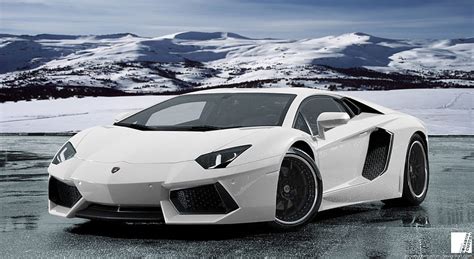 Lamborghini Aventador White Wallpaper Hd