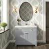 Glacier Bay Everdean 37 In W X 19 In D X 34 In H Single Sink Bath