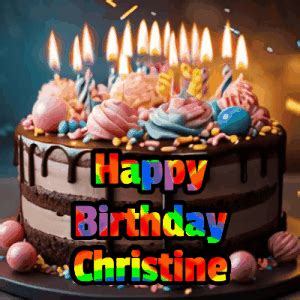 Happy Birthday Christine GIF 61