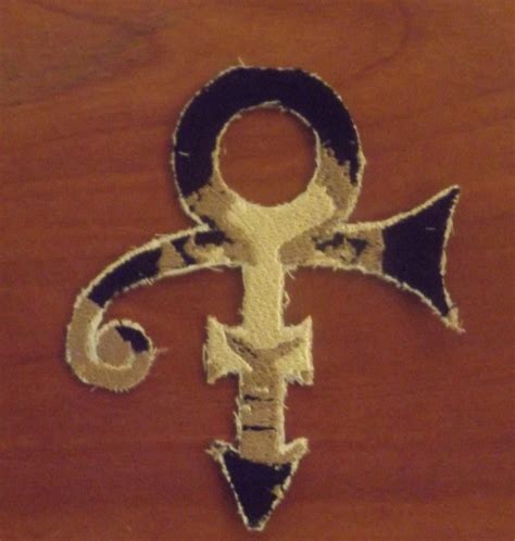 Prince Symbol Face Embroidered Iron On Patch