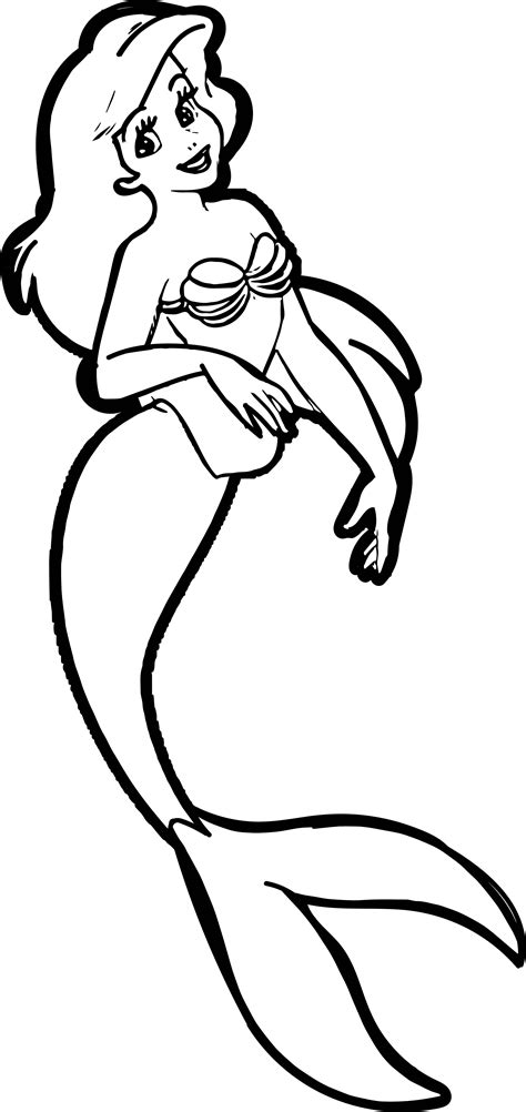 Ariel Mermaid Drawing | Free download on ClipArtMag