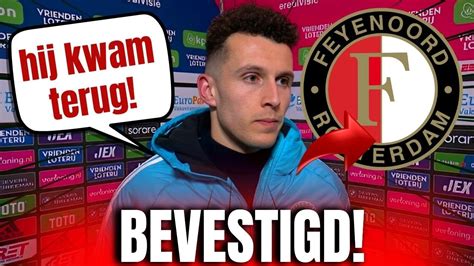 Een Groot Nieuws Is Net Bevestigd Je Kunt Vieren Laatste Feyenoord