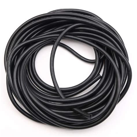 33 FT Black Latex Rubber Tubing 3 8in OD 1 4in ID Black ONE Continuous