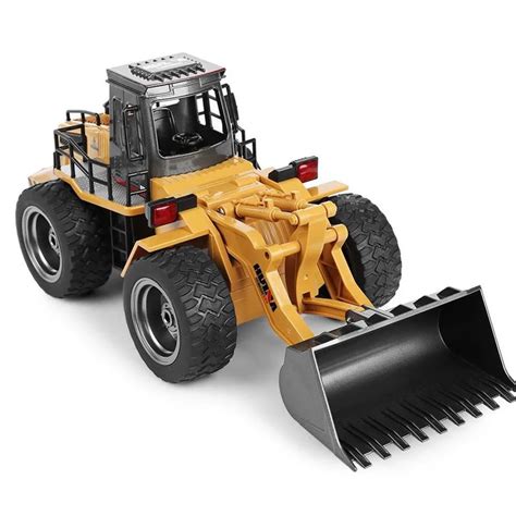 HUINA TOYS 1583 1 14 10CH Alloy RC Bulldozer Truck With Front Loader