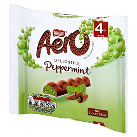 Aero Mint Chocolate Bar, 4 X 27g | HalalCandyUK