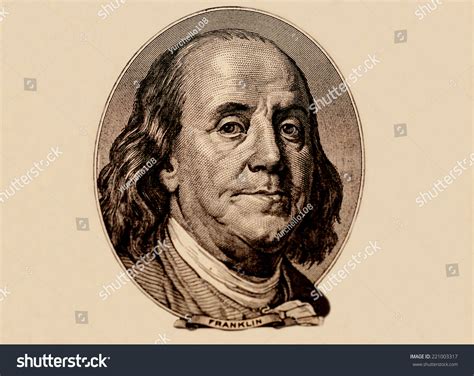 Portrait Benjamin Franklin Stock Photo 221003317 Shutterstock