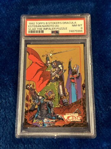 Psa Topps Bram Stoker S Dracula Art Puzzle Vlad The Impaler