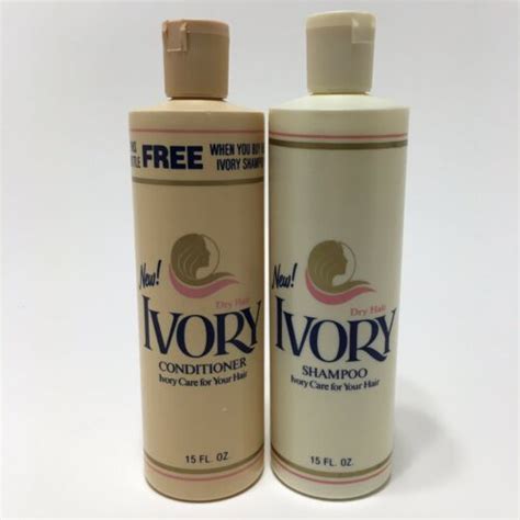 Vintage Ivory Shampoo And Conditioner Dry Hair 15 Oz 1982 Pandg Usa New