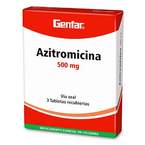 Azitromicina 500 Mg Tabletas Gf Cja X 3 Un Droguerias Patria