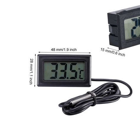 Waterproof Embedded Digital Fridge Freezer Temperature Meter LCD ...