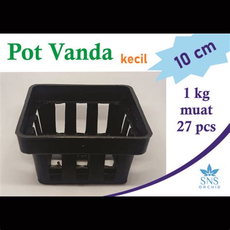 Jual Pot Gantung Pot Vanda Pot Anggrek Vanda Kotak Hitam Plastik Murah