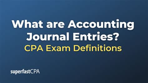 What are Accounting Journal Entries?