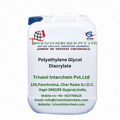 Polyethylene Glycol Diacrylate 99 Packaging Size Drum At Best