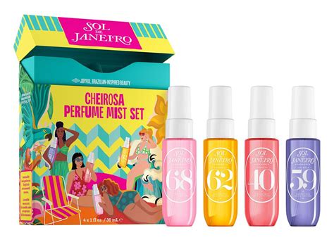 New In Box SOL DE JANEIRO Cheirosa Perfume Mist Set 4 X 30ml As Xmas