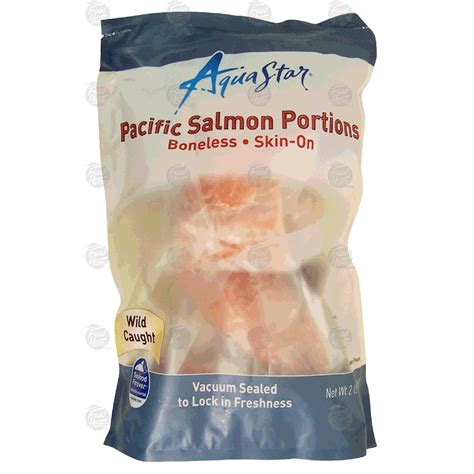 Aqua Star Pacific Salmon Portions Boneless Skin On Wild Caught 2lb