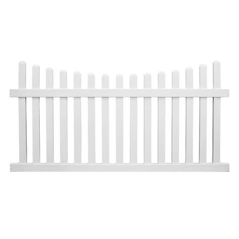 Durables X Darlington Vinyl Picket Fence Section With Aluminum