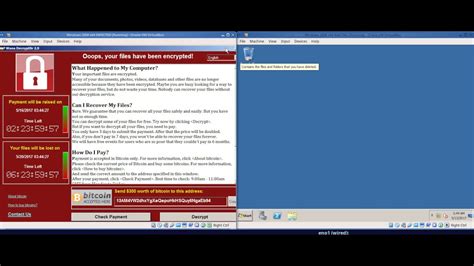 Wannacry Ransomware Using Windows Smb Vulnerability Youtube