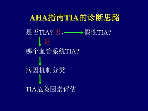 Ppt 短暂性脑缺血发作 Tia 研究进展 Powerpoint Presentation Id6960264