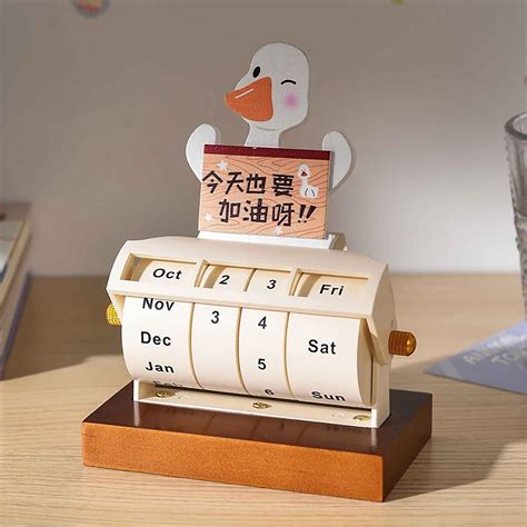 Wheel Perpetual Calendar Desktop Ornaments Countdown Reminder Calendar