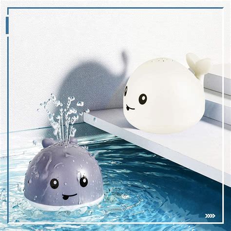 Baby Bath Toys, Light Up Baby Pool Toy with LED Light Whale Spray Wate – TIKTOK FACE