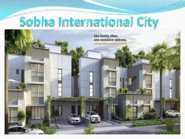 PPT Sobha International City Sobha City Gurgaon PowerPoint