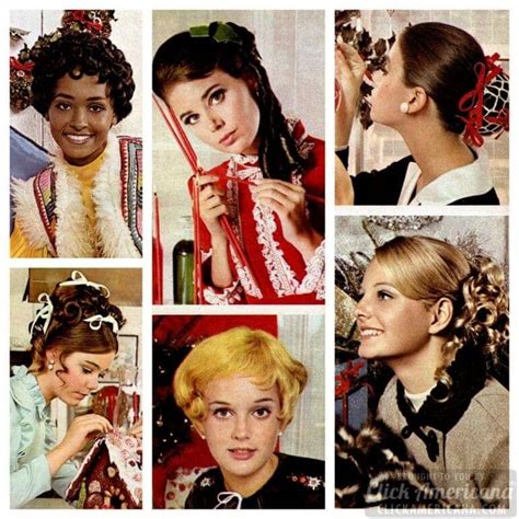 Happy holiday hairstyles of the '60s (1968) - Click Americana