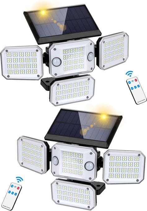 Luces Solares Con Sensor De Movimiento Para Exteriores Sensor Doble