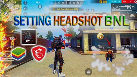 For All Pc 90 Headshot Rate ️⚡ Bluestacks 5msi 🎯🔥⚙️secret Setting