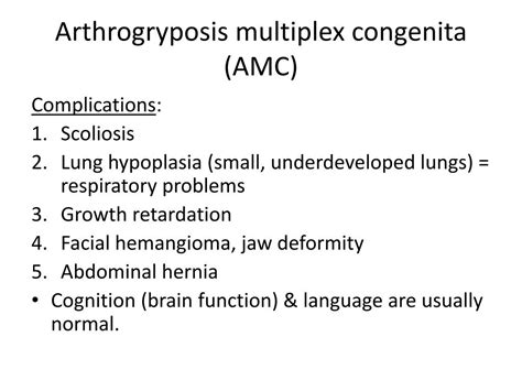 PPT - Arthrogryposis Multiplex Congenita PowerPoint Presentation, free ...