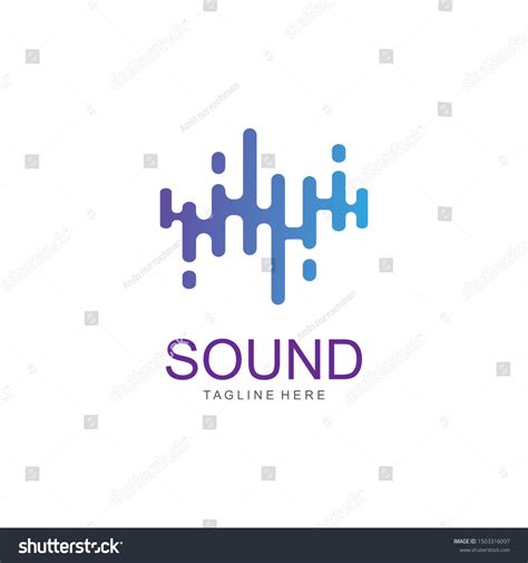 Sound Wave Graphic Design Template Vector Stock Vector (Royalty Free ...