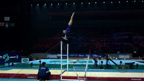 Lee Yunseo Kor 2022 Artistic Worlds Liverpool Gbr Qualifications Uneven Bars Youtube