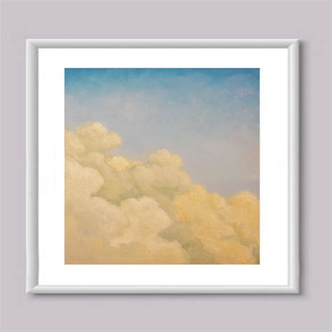 Clouds Acrylic Painting, Print, Painting, Canvas, Sky, Color, Home ...