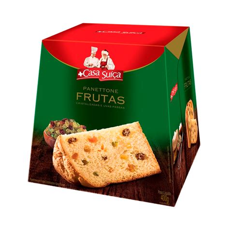 Panettone Casa Suíça Frutas 400g Supermercados Pague Menos