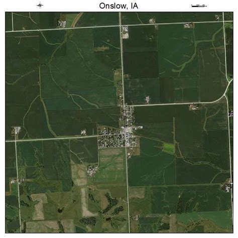 Aerial Photography Map of Onslow, IA Iowa