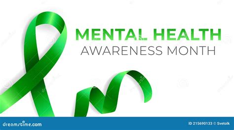 Mental Health Awareness Month Banner Template Annual Celebration In