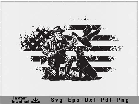 Us Hunting Dog Vector Silhouette File Graphic by shikharay410 ...